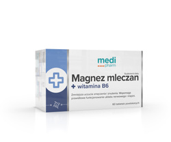 Medi Pharm Magnez Mleczan + Witamina B6 - 60 tabl.