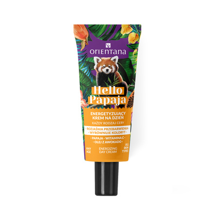 Orientana - Hello Papaya Energetyzujący krem do twarzy na dzień Witamina C Olejek awokado 40ml