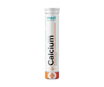 Medi Pharm Calcium + kwercetyna pomarańczowa 20 tabletek musująca