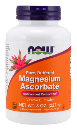 NOW FOODS Buffered Magnesium Ascorbate - Magnez + Witamina C (227 g)