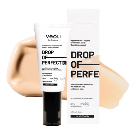 Drop Of Perfection wygładzająco-kryjący krem BB do skóry tłustej i mieszanej 2.0 W Vanilla 30ml