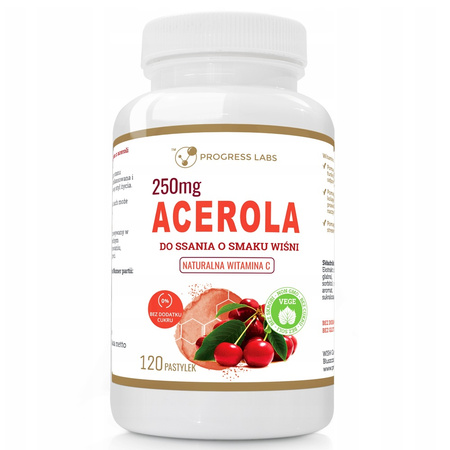 Progress Labs Acerola do ssania 250 mg 120 tabl.