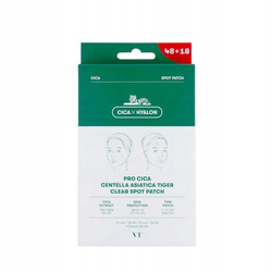 VT Cosmetics Pro Cica Centella Asiatica Tiger Clear Plasterki na wypryski 66szt