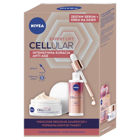 Cellular Expert Lift zestaw krem anti-age na dzień 50ml + 3-strefowe serum 30ml