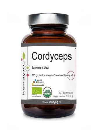 KENAY Cordyceps sinensis BIO na wsparcie układu odpornościowego, energii i witalności 60 kaps.