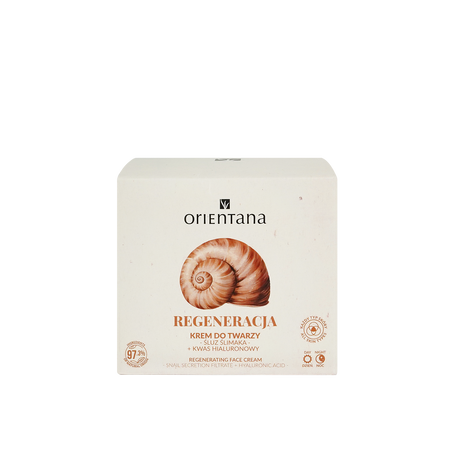 Orientana - Krem do twarzy Regeneracja śluz ślimaka, kwas hialuronowy 50g 