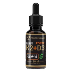 Progress Labs Naturalna Witamina K2 Mk7 20µg+ D3 800Iu Forte W Kroplach 30 Ml