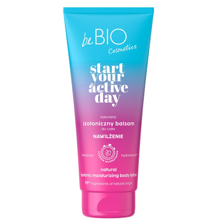 beBio Start Your Active Day naturalny izotoniczny balsam do ciała nawilżenie 200ml