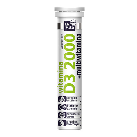 Witamina D3 2000j. 20 tabletek musujących