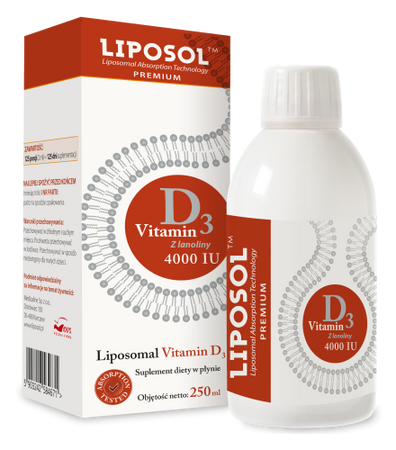 Liposol Liposomalna Witamina D3 4000 IU 250 ml