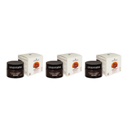 Zestaw: 3x Orientana, REISHI, Wegański krem do twarzy na noc, 50 ml