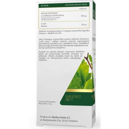 Medica Herbs Głóg Forte 60 kaps