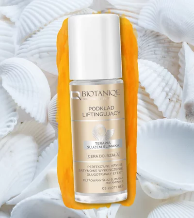 Biotaniqe - Terapia Śluzem Ślimaka,  Podkład Liftingujący do cery dojrzałej, 03 ZŁOTY BEŻ - 30 ml