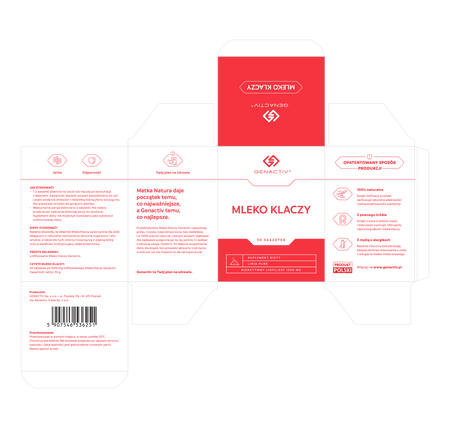 Genactiv − EQ Activ, liofilizowane mleko klaczy − 30 sasz.