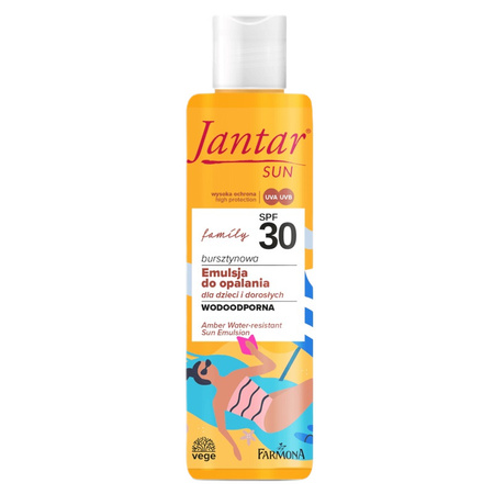 FARMONA Jantar Sun Bursztynowa Emulsja do opalania Family SPF30  200ml