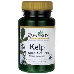 Swanson Kelp 225 Mcg 250 T Wpomaga Pracę Tarczycy