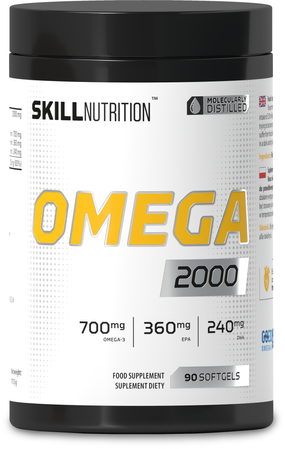 Skill Nutrition Omega 2000 kwasy tłuszczowe EPA i DHA 90 kaps.