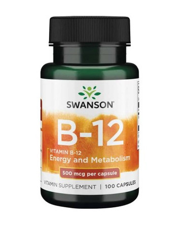 Swanson Witamina B 12 500 Mcg 100 K