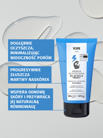 Yope - Men Wood żel do mycia twarzy dla mężczyzn 150ml
