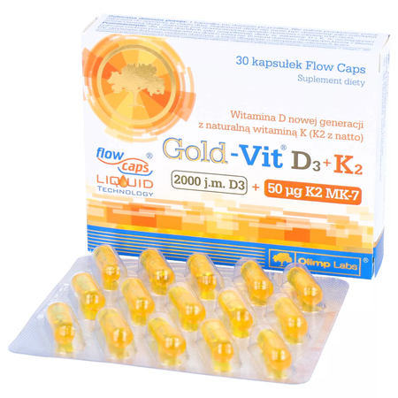 Olimp Gold-Vit D3 2000 j.m.+ K2 30 kapsułek