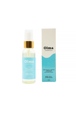 Olma Cosmetics Olejek arganowo - migdałowy z witaminą E -Przeciwzmarszczkowy 50ml