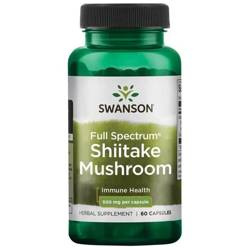 SWANSON Shiitake Mushroom 500mg, 60kaps.