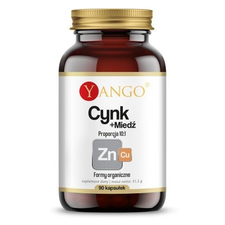Yango Cynk + Miedź wsparcie układu odpornościowego 90 kaps.