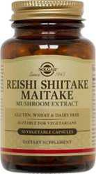 Solgar Reishi, Shiitake i Maitake 50 kaps.