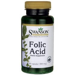 Swanson Kwas Foliowy 800 Mcg 250 K