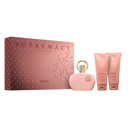 Supremacy Pink zestaw woda perfumowana spray 100ml + żel pod prysznic 100ml + balsam do ciała 100ml