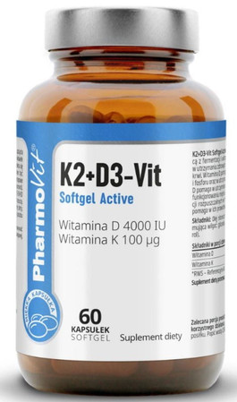 Pharmovit Witamina K2 D3 Softgel Active 60 k