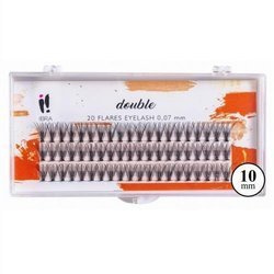 Kępki sztucznych rzęs Double Knot-Free D-10mm