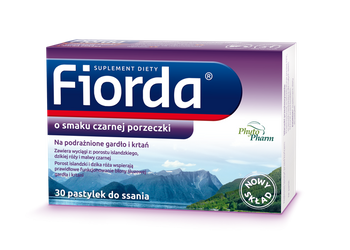 Fiorda o smaku czarnej porzeczki 30 pastylek