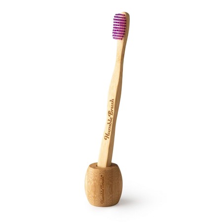 Humble brush, Ekologiczna bambusowa podstawka na szczoteczkę manualną z drzewa bambusowego