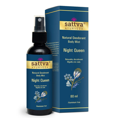 Sattva - Natural Deodorant Body Mist naturalny dezodorant w formie mgiełki do ciała Night Queen 80ml