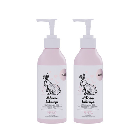 Zestaw: 2x Yope - Naturalny żel do higieny intymnej Aloes i Lukrecja 300ml