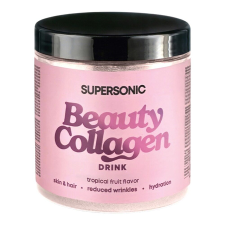 SUPERSONIC Collagen Beauty Drink Tropic 185g (25 porcji) smak owoce tropikalne