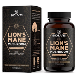 SolveLabs Lion's Mane (Soplówka jeżowata) 10:1 Ekstrakt 60 kaps.