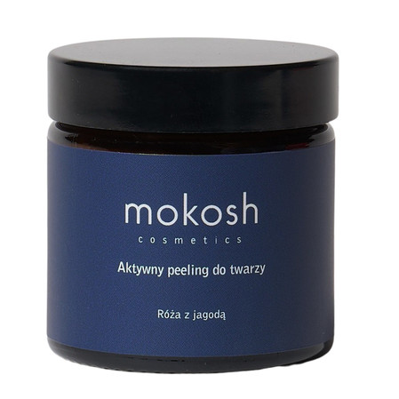 Mokosh - Aktywny peeling do twarzy. Róża z jagodą - 60 ml