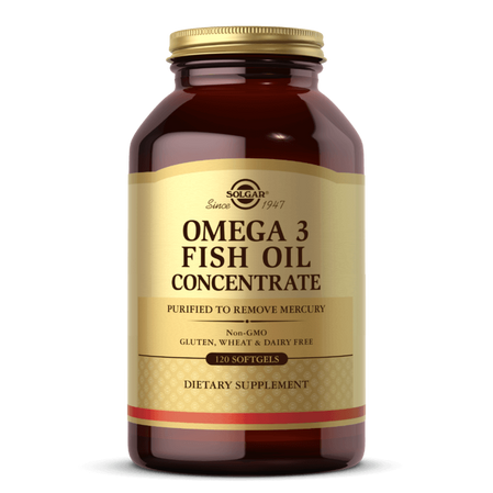Solgar Omega 3 Fish Oil Concentrate kwasy tłuszczowe EPA i DHA 120 kaps.