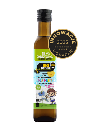Big Nature Olej z czarnuszki dla dzieci kwasy Omega 250 ml