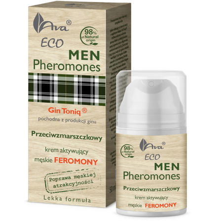 Ava Eco Men Pheromones przeciwzmarszczkowy krem do twarzy aktywujący męskie feromony 50ml