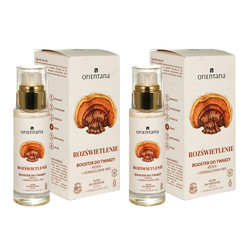 Zestaw: 2x Orientana - Booster do twarzy Rozświetlenie reishi i różeniec górski - 30 ml