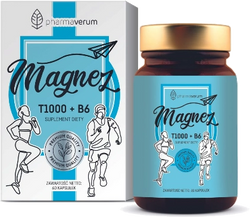 Pharmaverum Magnez T1000 + B6 - 60 kaps.