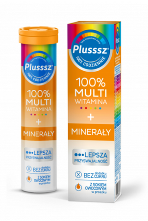 Plusssz 100% Multiwitamina + Minerały 20 tab. muss.