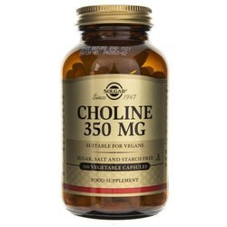 Solgar Choline 350 mg na wsparcie pamięci 100 kaps.