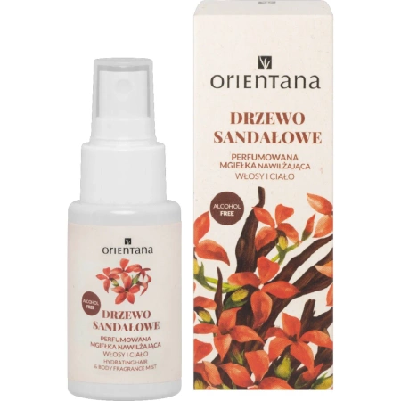 Orientana Drzewo Sandałowe Perfumowana mgiełka nawilżająca do ciała i włosów 50ml