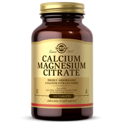 Solgar Calcium Magnesium Citrate Cytrynian Wapnia i Magnezu 100 tabl.