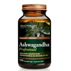 Doctor Life Ashwagandha KSM-66+ Sensoril ekstrakt z korzenia 550mg - 120 kaps.