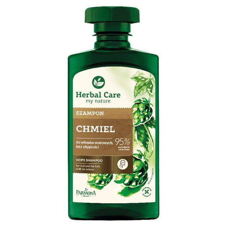 Herbal Care − Chmiel, szampon do włosów matowych bez objętości − 330 ml